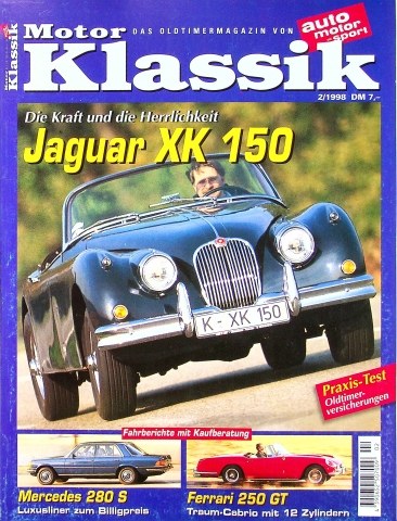 Deckblatt Motor Klassik (02/1998)